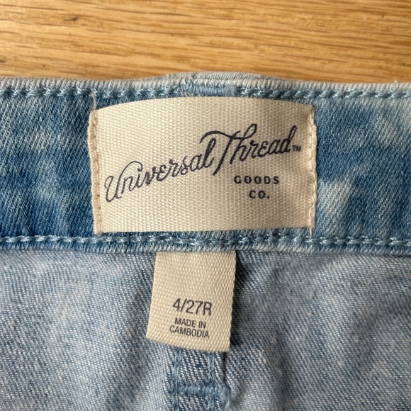 Universal Thread High Rise Skinny Acid Wash Jeans Size 4 New With Tags - Picture 5 of 14